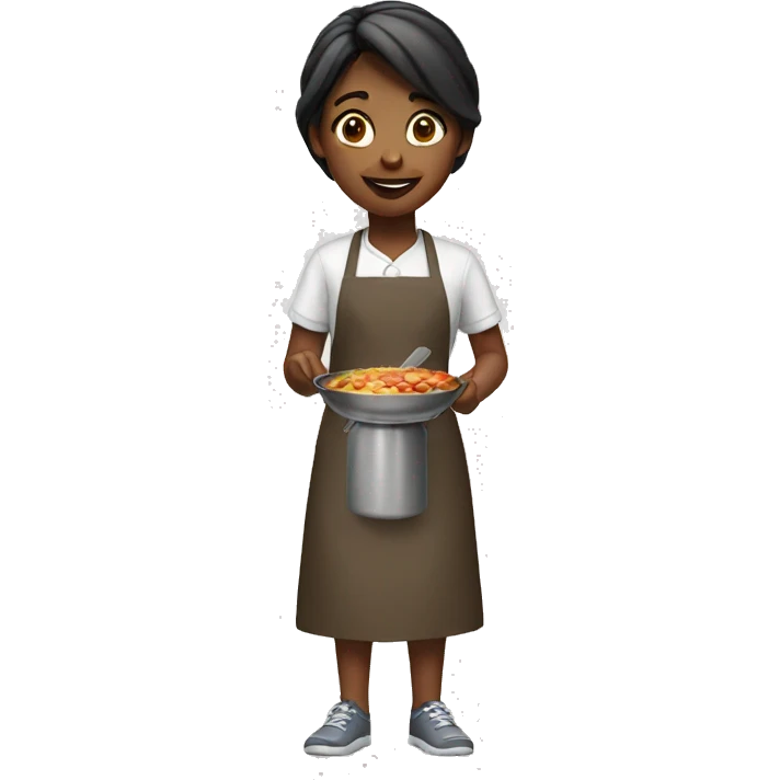 Girl cooks emoji
