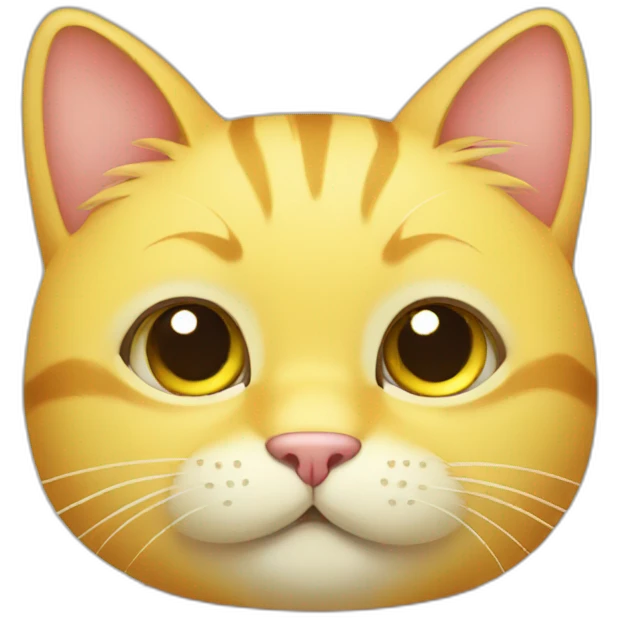 yellow cat cute  emoji