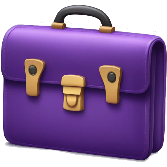 confidential purple briefcase emoji