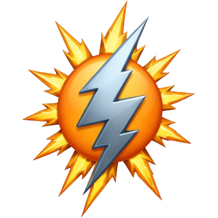 chrome orange lightning  emoji