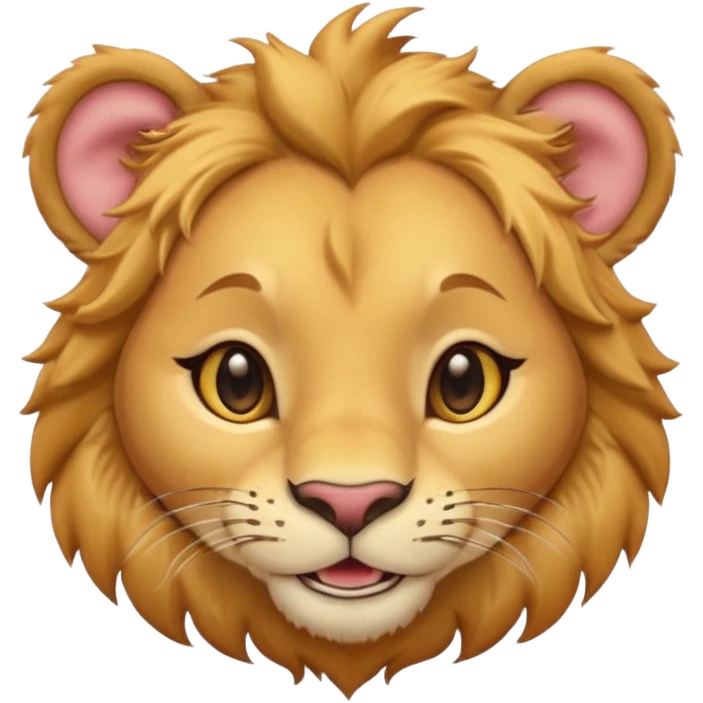 Happy cute Lioness emoji