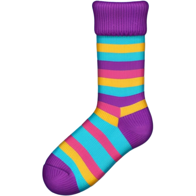 Striped sock emoji