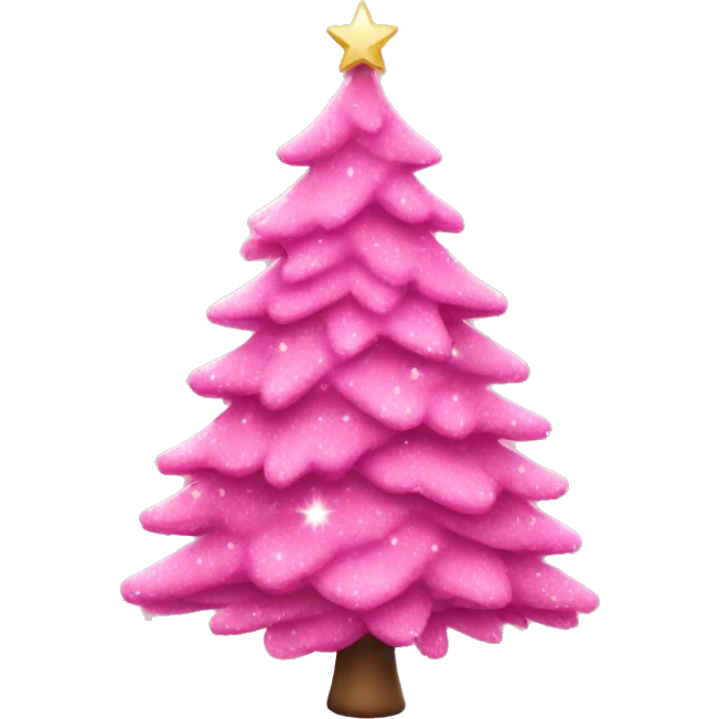 pink christmas tree emoji