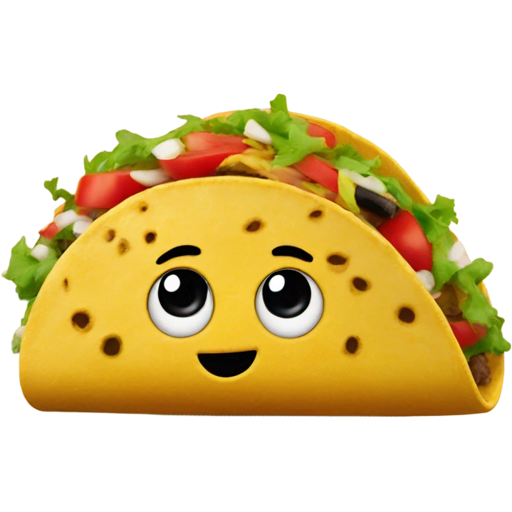 Taco with a Mexican hat on  emoji