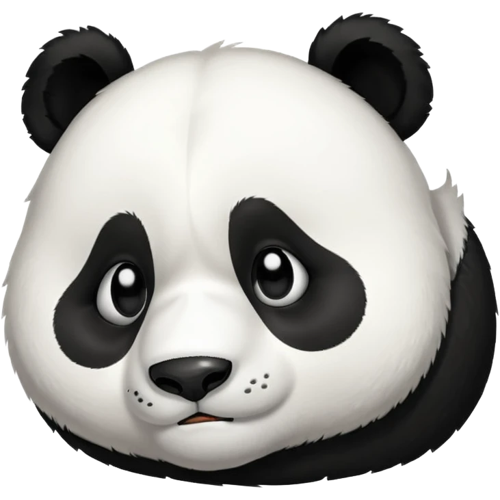Exhausted panda 
 emoji