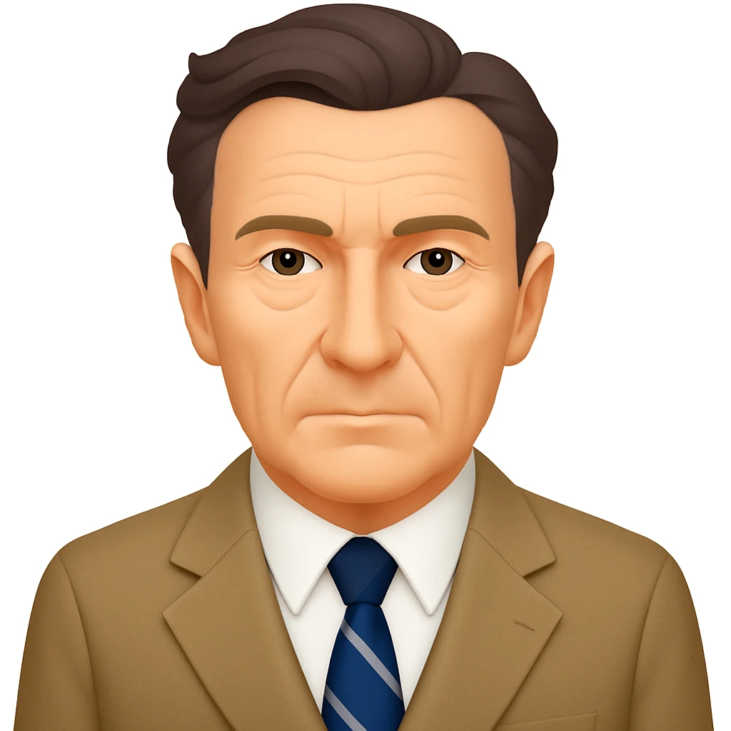 Remove the glasses from the emoji portrait of Maurice Merleau-Ponty, keep the academic look and tie, emoji style emoji