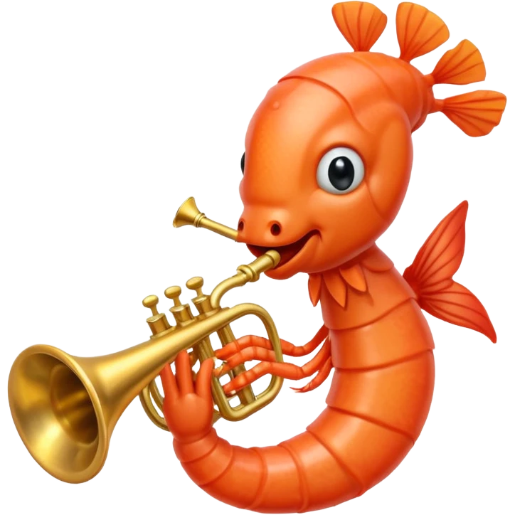 🎺🦐 emoji