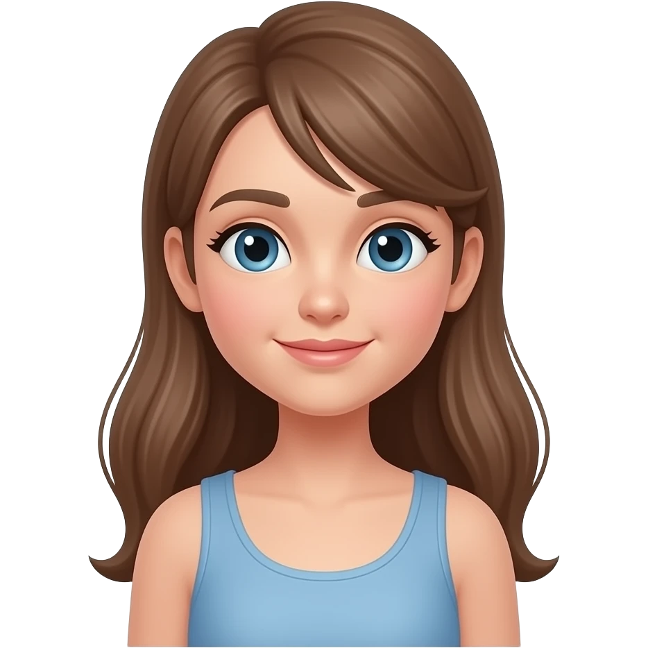 Nesse estilo faça uma menina fazendo crochê emoji