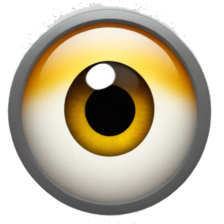 Irritated eye twitching emoji
