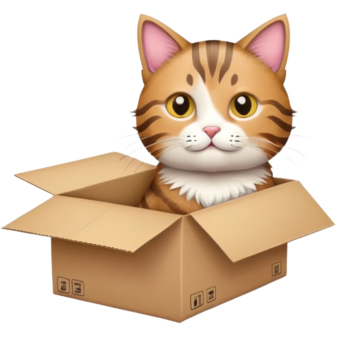 cat hold box emoji