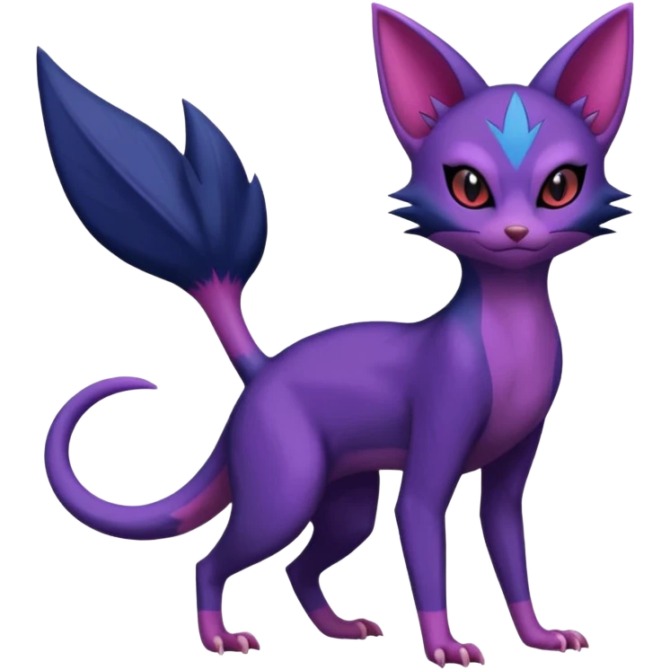 Sneasel-Noibat-Purrloin-Fakémon-hybrid-creature (full body)  emoji