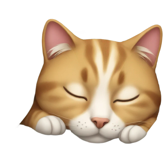 Cat sleeping  emoji