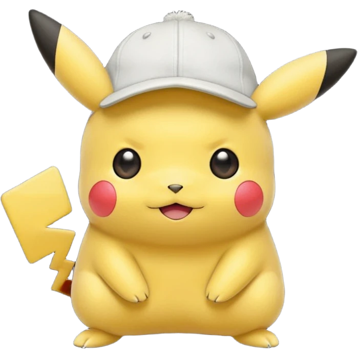 A Pikachu hat black  emoji