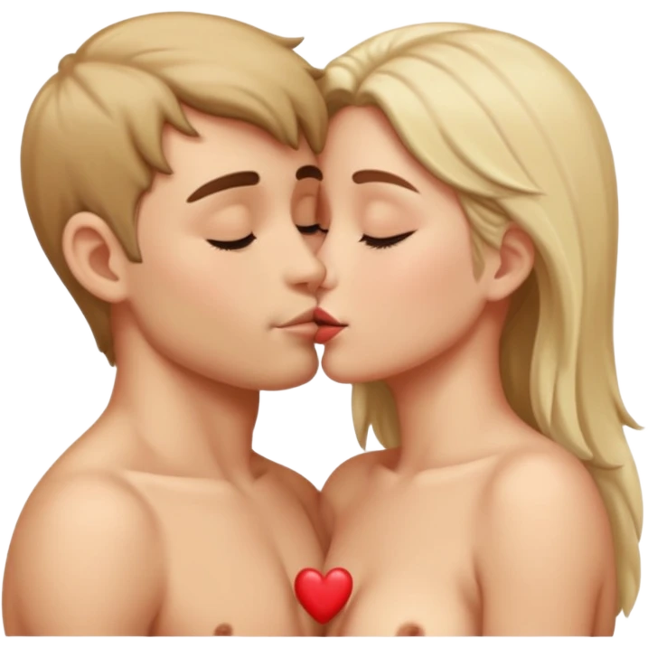 Naked people kissing  emoji