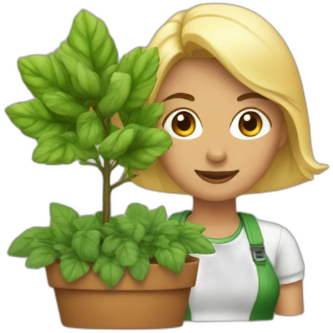 Jardinera mujer emoji