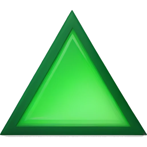 green triangle for kpis emoji