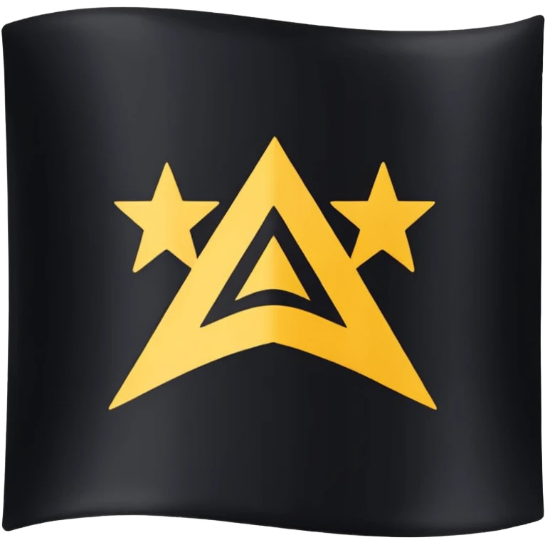 MB logo on a flag black emoji