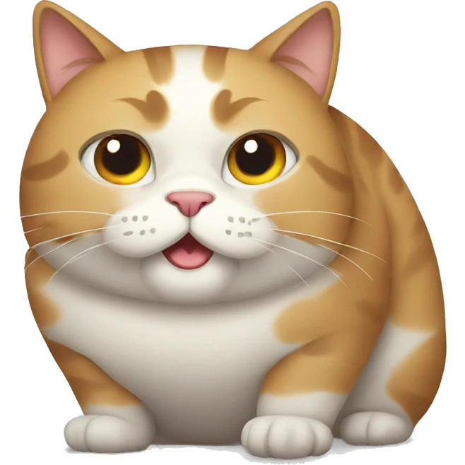 Massive overweight cat  emoji