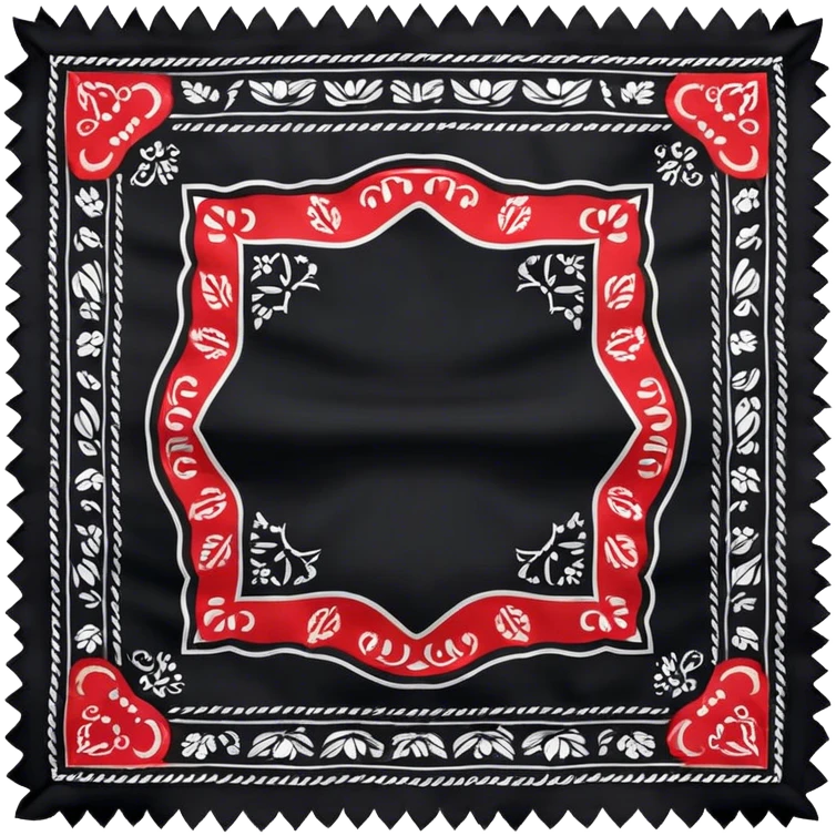 Black bandanna emoji