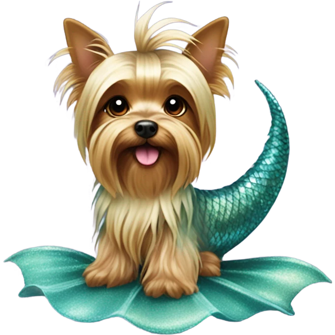 Yorkie mermaid  emoji