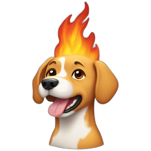 dog-in-fire emoji