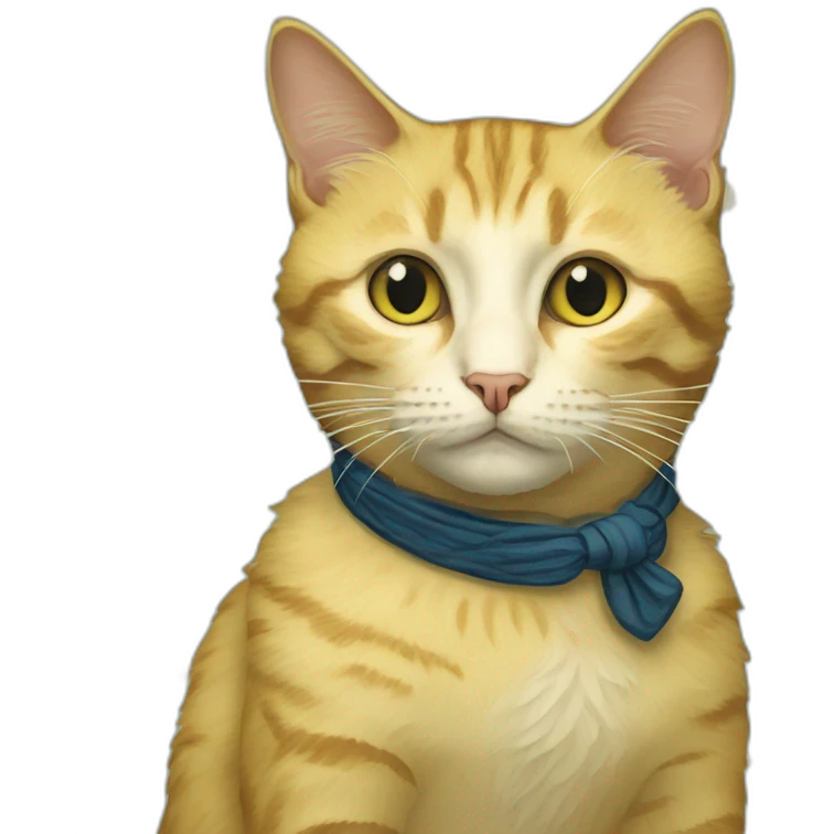 Van Gogh cat emoji