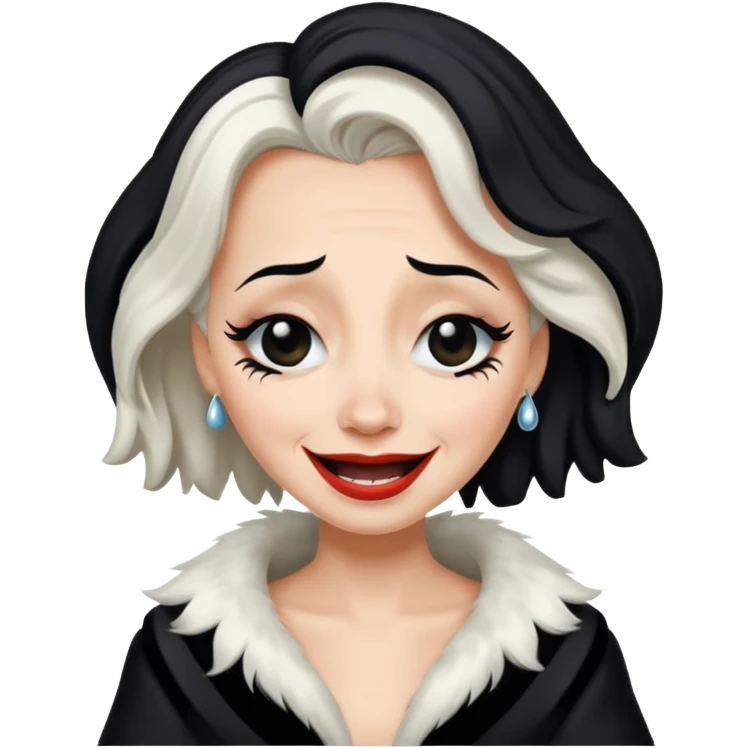 cruella de vil crying of laughter emoji