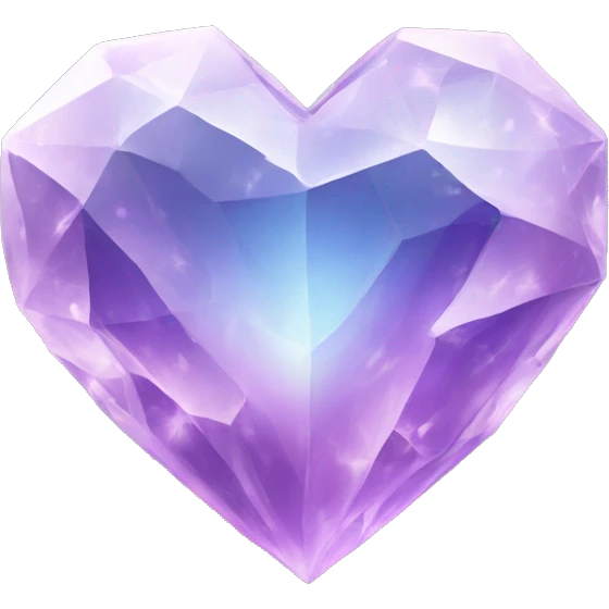 crystal heart emoji