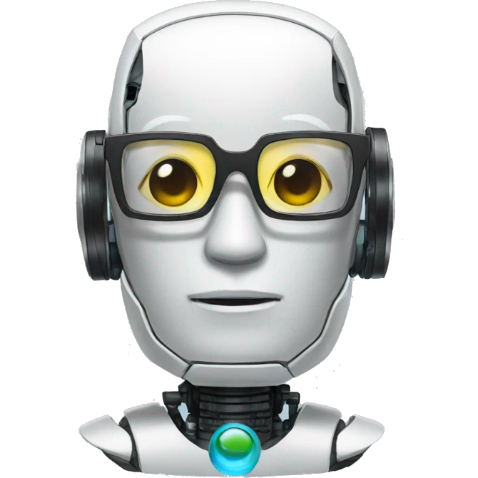 robot with glasses emoji