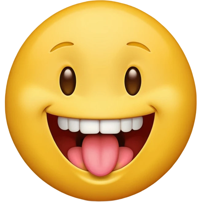 Funny tounge out emoji giggling emoji