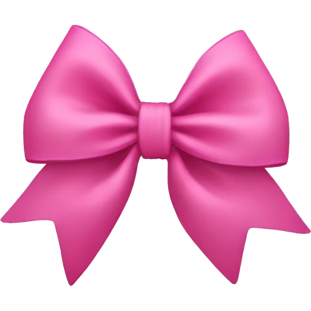 Pink bow emoji