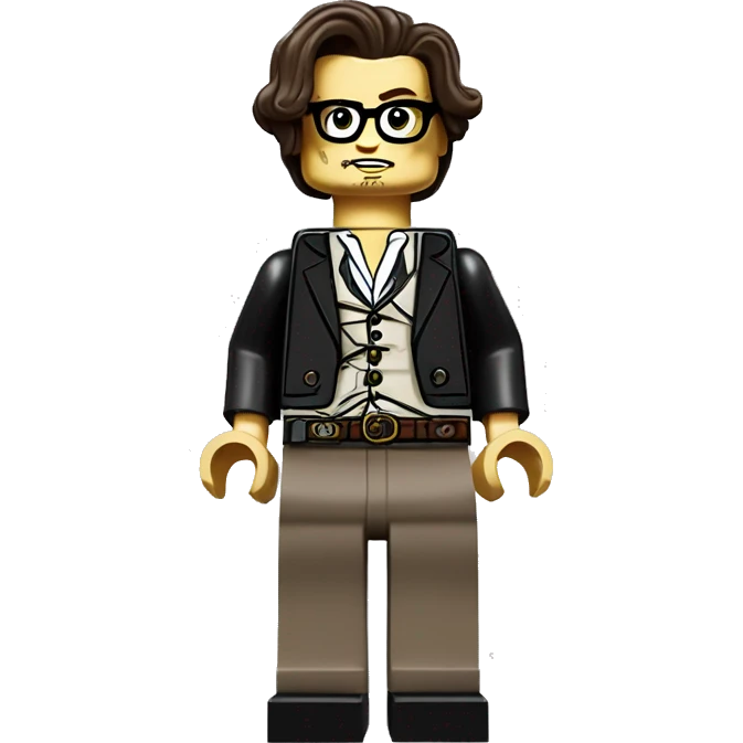 JOHNNY DEPP full body lego emoji