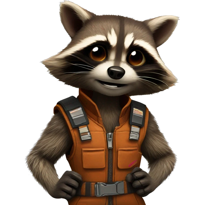rocket raccoon  emoji