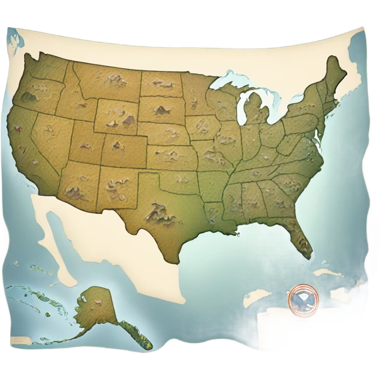 Map of the Usa emoji