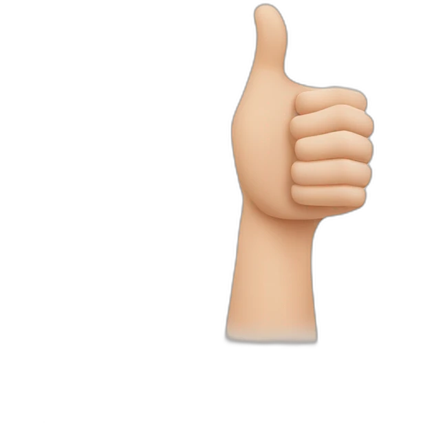 Thumb up with splint emoji