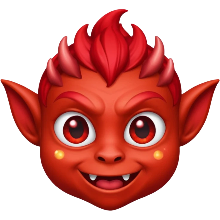 red glitter imp emoji