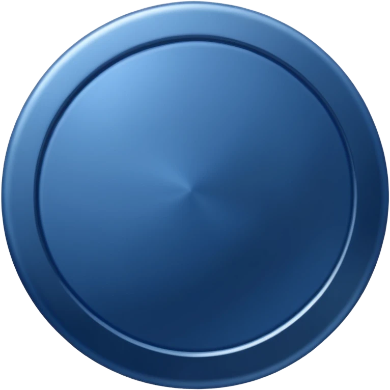 Navy blue disc emoji