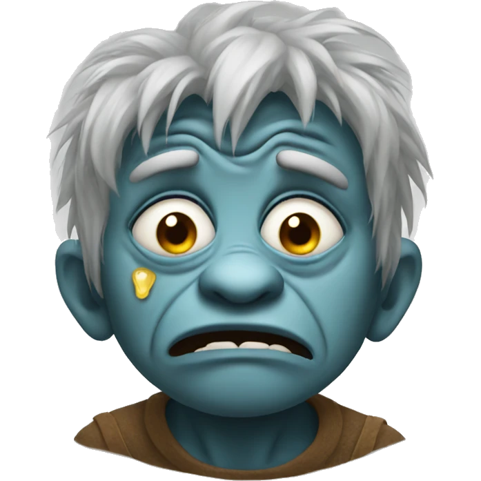 Crying troll with tears emoji