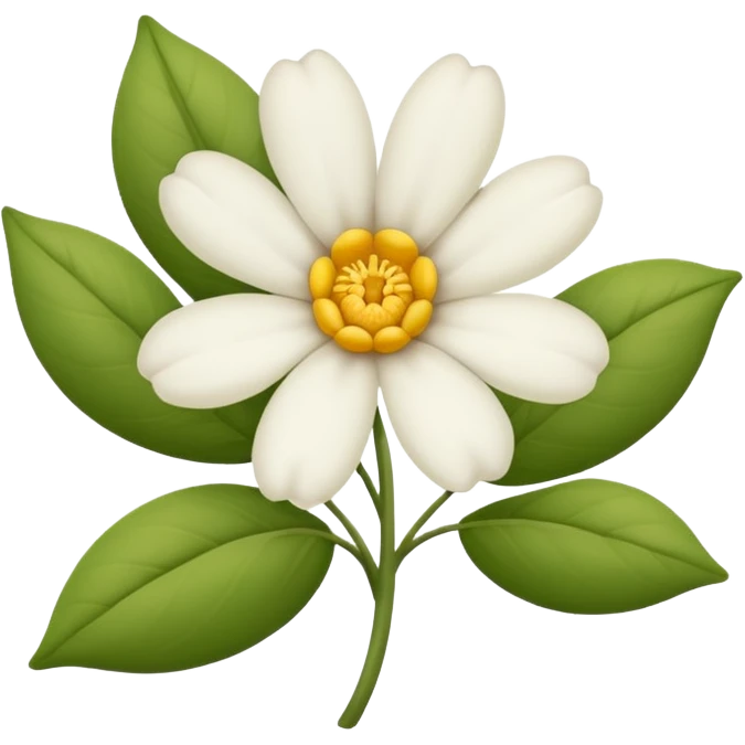 Flor branca sem caule  emoji