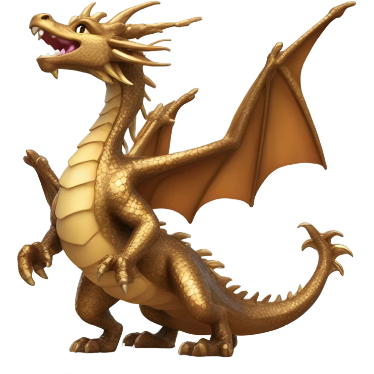 bronze dragon celebrating emoji