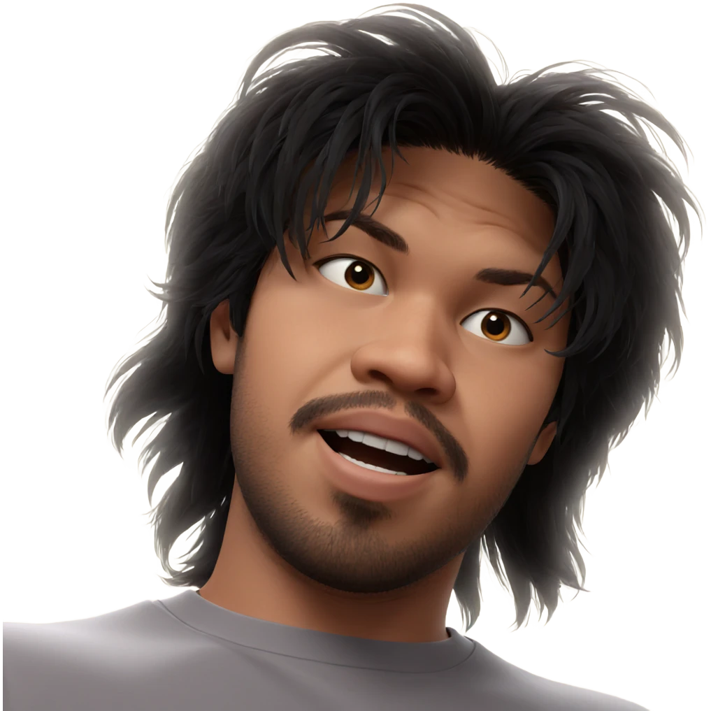 dark-haired male portrait emoji