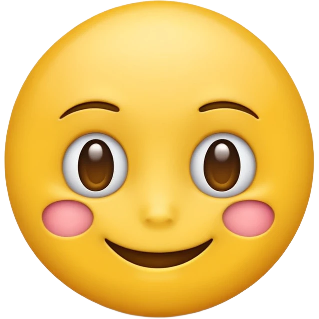 Yellow emoji making a smug look face emoji