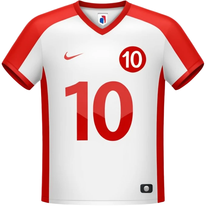 Trikot with number 10 emoji