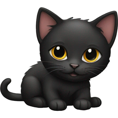 black kitty emoji