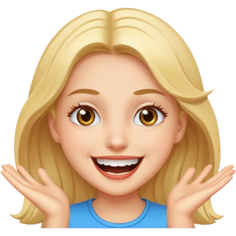 Девушка в диком восторге  emoji
