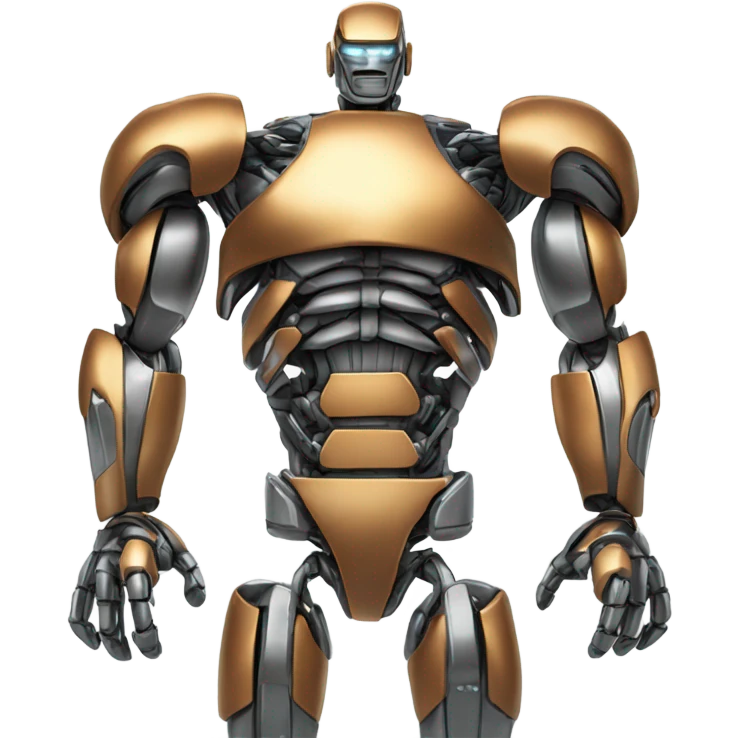 robot with 6 pack emoji