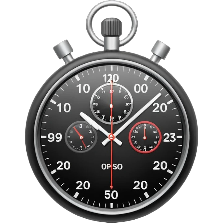 black Stopwatche emoji