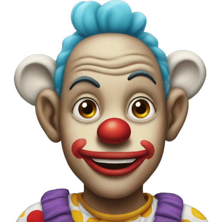 clown with monkey on head emoji