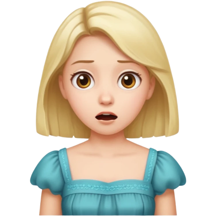 Girl farting emoji