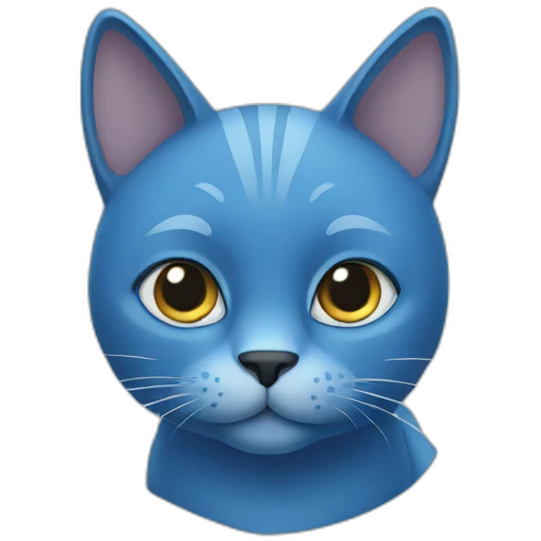blue cat emoji